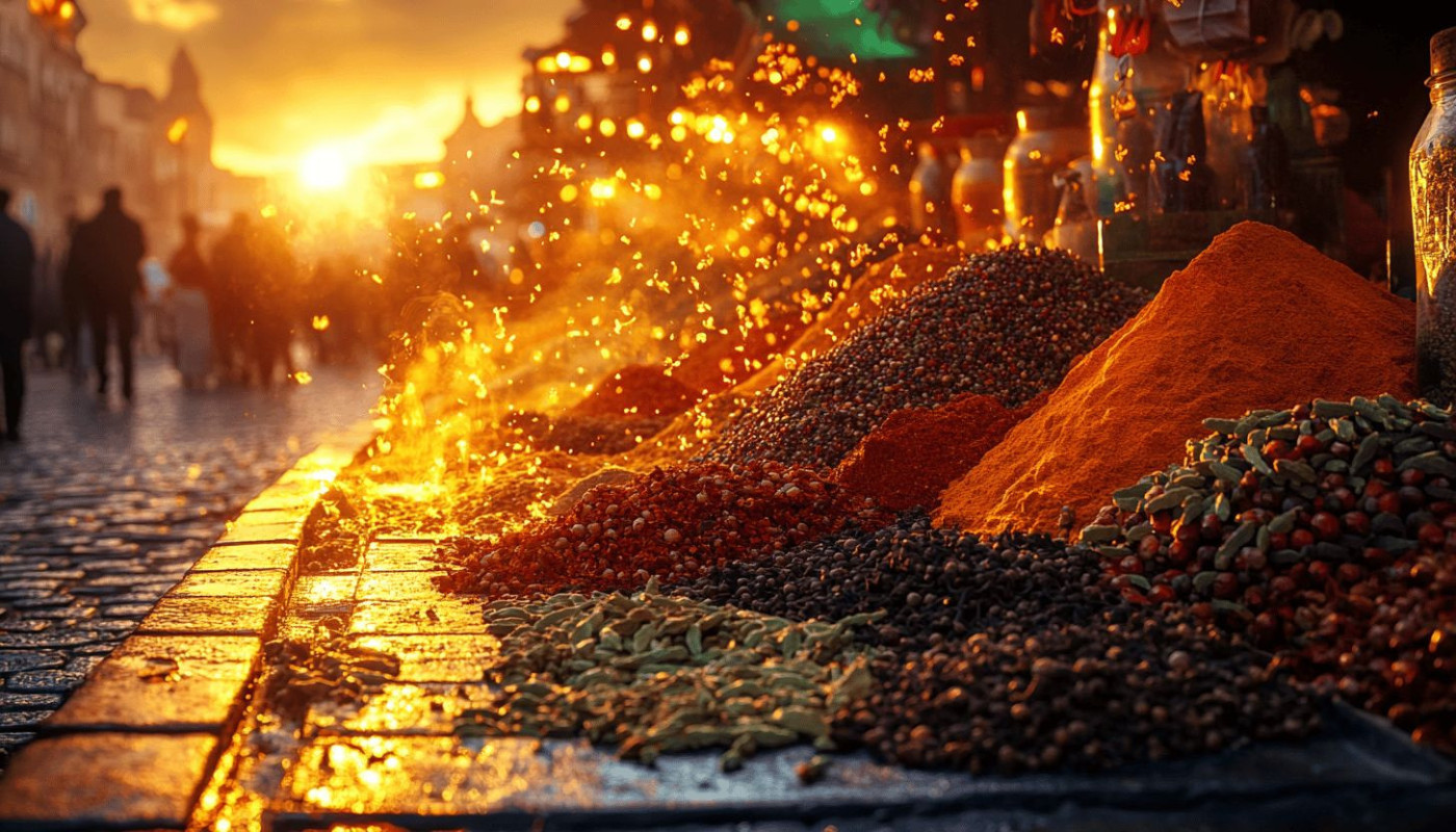 Culinary exploration with exotic spices from around the world